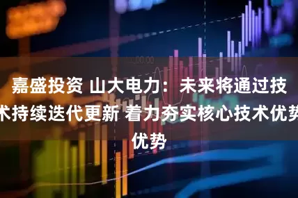 嘉盛投资 山大电力：未来将通过技术持续迭代更新 着力夯实核心技术优势