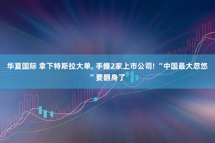 华夏国际 拿下特斯拉大单, 手握2家上市公司! “中国最大忽悠”要翻身了